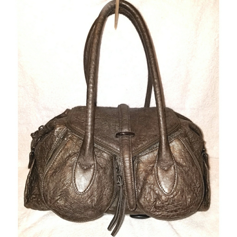 Botkier extra-large pewter metallic hobo handbag